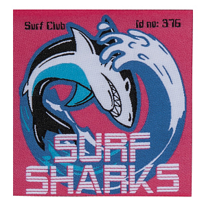 Термоаппликация "Surf Sharks"