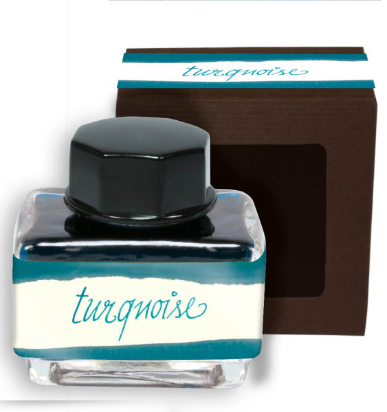 Чернила "Ink Colour Inspiration" для перьевых ручек и роллеров, 15 мл, цвет бирюзовый. Арт 17131/3