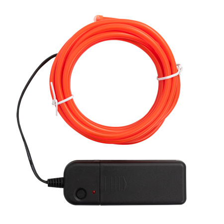 Проволока светодиодная, цвет неоновый оранжевый. Арт 660697