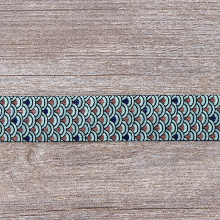 Резинка декоративная, 30 мм, цвет ментоловый, 10 м. Арт 35133-30мм-01