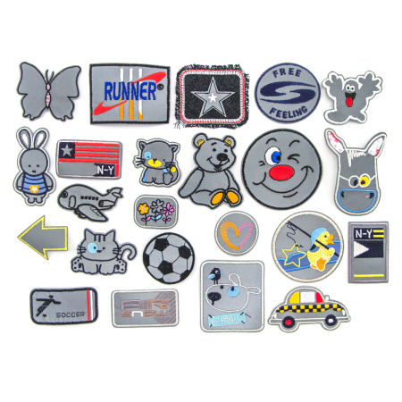 Набор термоаппликаций светоотражающих, 100 штук. Арт 47-1                     