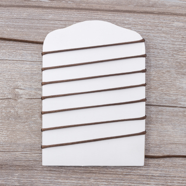 Шнур атласный SAFISA 2 мм, 25 м, цвет 17, коричневый темный. Арт 462-17                  