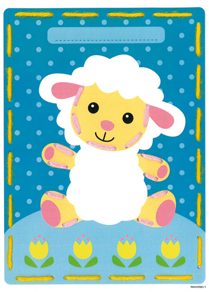 Набор для вышивания "Овечка и Коровка" на перфорированной бумаге. Арт PN-0157035