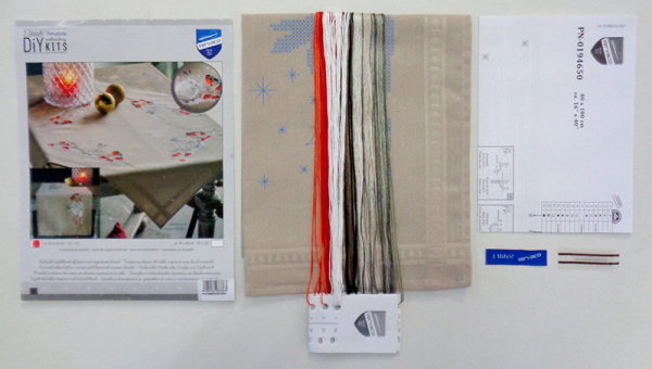 Набор для вышивания дорожки "Зайчик в снегу" . Арт PN-0194650