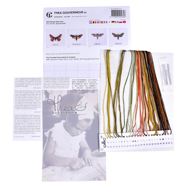 Набор для вышивания "Молочай-мотылёк", канва лён 32 ct. Арт 565