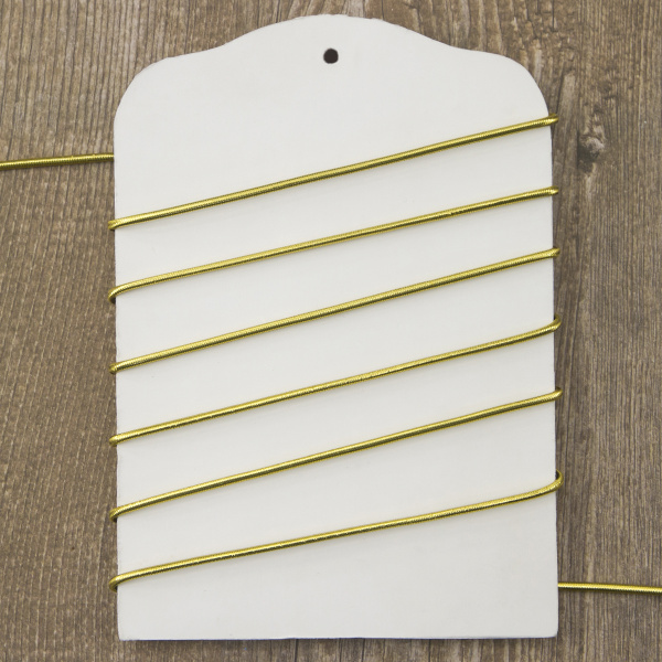 Резинка шляпная PEGA, золото, 2 мм. Арт 852230112X7000     