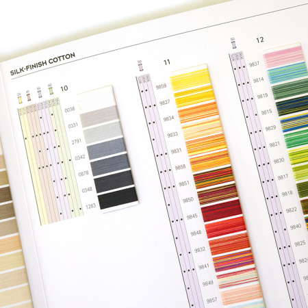 Цветовая карта,  AMANN GROUP METTLER, SILK-FINISH COTTON. Арт 103735