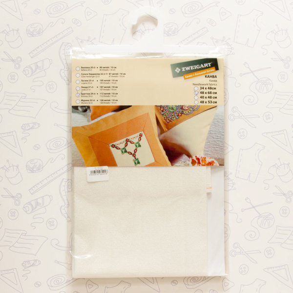 Канва в упаковке Brittney Star Lugana, 48 x 68 см, цвет №11. Арт н3270/11                 