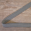 Лента с рисунком на картонной катушке "Клетка", цвет чёрный. Арт R13115/030