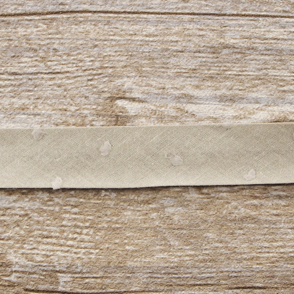 Косая бейка хлопок, 20 мм, 20 м, цвет 27, цвет светло-серый. Арт 6552-20мм-27