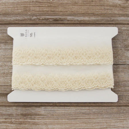 Кружево-вышивка на тюле, 20 мм. Арт 42198/58