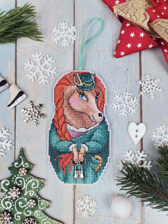 Набор для вышивания на пластиковой канве "Ладушка  лошадушка"". Арт 23.001.15