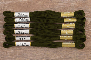 Мулине COSMO однотонный цвет  927       . Арт 25-6/927       