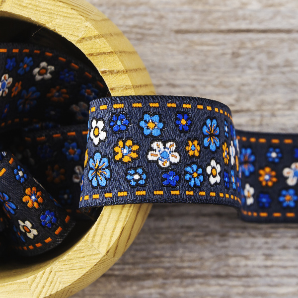 Лента жаккард SAFISA, 25 мм, 15 м, цвет 04. Арт 9164-25мм-04            