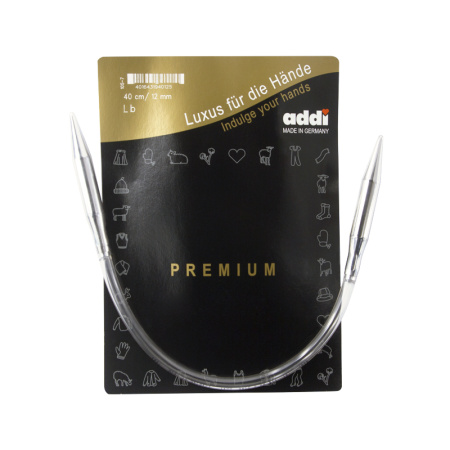 Спицы, круговые, супергладкие, addiClassic №12, 40 см. Арт 105-7/12-40