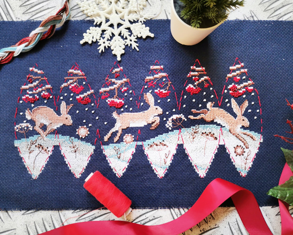 Набор для создания игрушки "Зайцы-побегайцы". Арт 21.002.20