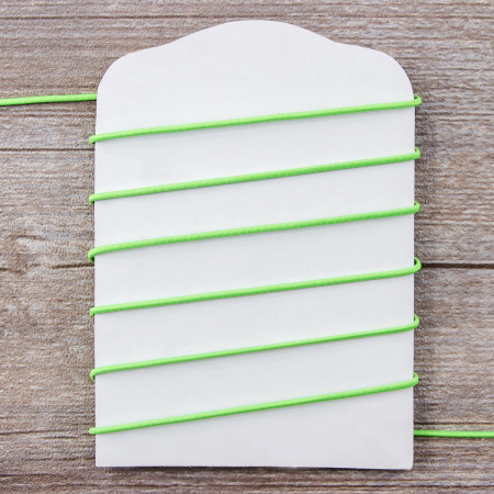 Резинка шляпная SAFISA, 1,5 мм, 25 м, цвет 203 неоновый салатовый. Арт 4730-1,5мм-203