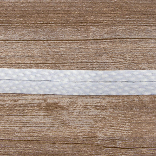 Косая бейка хлопок, 20 мм, 20 м, цвет 04, цвет светло-голубой. Арт 6570-20мм-04