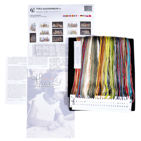 Набор для вышивания "Амстердам", канва аида (черная) 18 ct. Арт 450.05                  