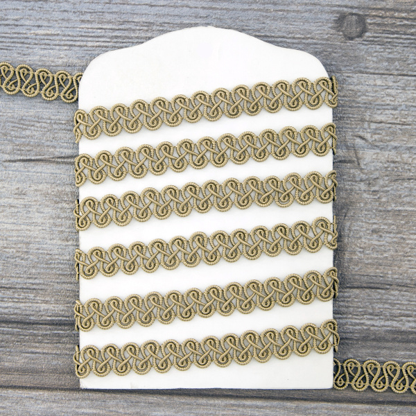 Тесьма PEGA тип отделочная, цвет бежевый, 14 мм. Арт 844113213A1903          