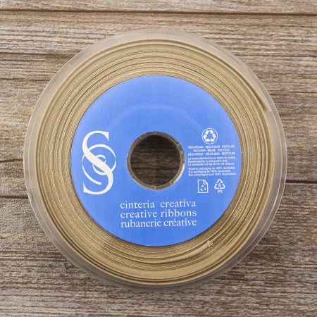 Косая бейка хлопок/лён, 20 мм, 20 м, цвет 18, мокко. Арт 6602-20мм-18