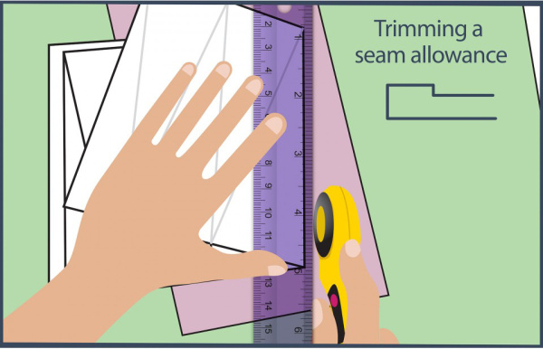 Пластиковая линейка - шаблон для припусков. Арт NL4211