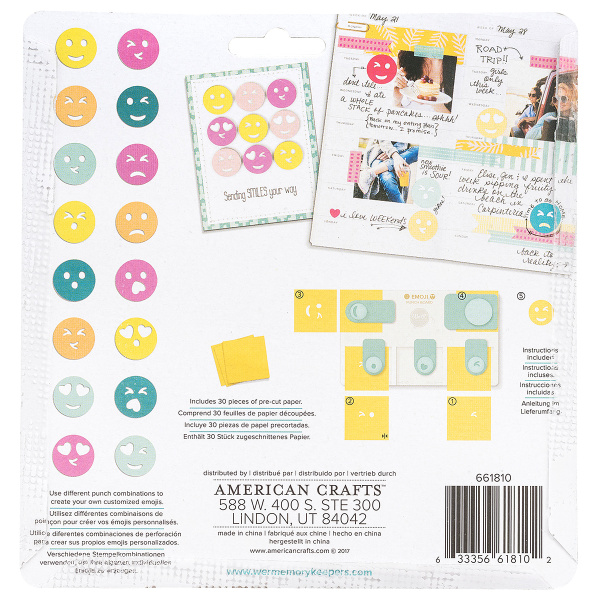Доска «Emoji Punch Board» для вырубки смайликов. Арт 661810