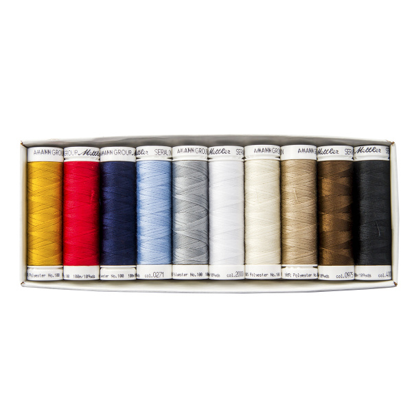 Набор с нитками Seralon в подарочной упаковке,10 катушек. Арт SE106677-Kit
