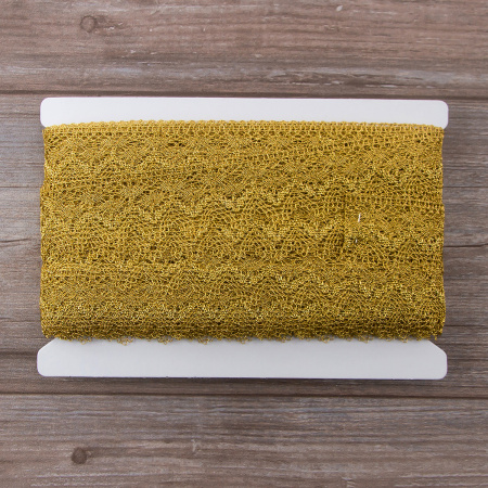 Кружево, 42 мм, золотой. Арт 3206/28