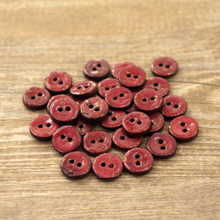 Пуговицы CONCEPT, размер 18, кокос,  цвет COL.10 фуксия. Арт 1919H-018-COL.10