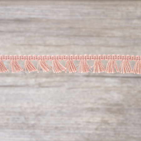 Тесьма декоративная, 16 мм, с бахромой, цвет розовый. Арт 2204/F3