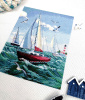 Набор для вышивания  "Яхты". Арт 02.012.06