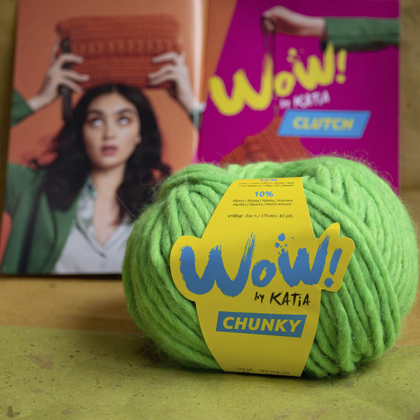 Пряжа Wow-Chunky, 75% акрил, 15% шерсть, 10% альпака, 100 г, 75 м. Арт 1312.62