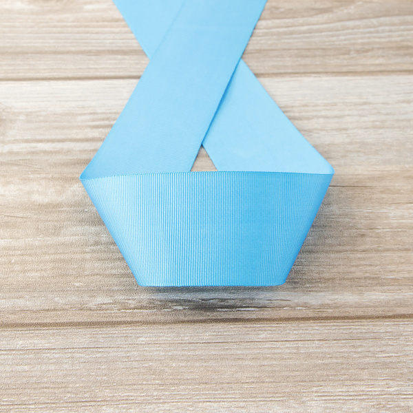 Лента репсовая SAFISA, 50 мм, 25 м, цвет 16 бирюзовый. Арт 350-50мм-16