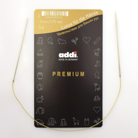 Спицы, круговые, экстратонкие, addiClassic № 1.75, 40 см. Арт 114-7/1.75-40