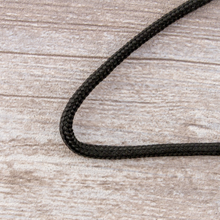 Шнур плетеный SPIRAL ( SAFISA), 4 мм, 25 м, цвет черный. Арт 25281-4-01