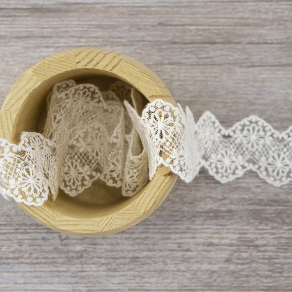 Кружево-вышивка на тюле, 18 мм, 13,5 м. Арт 41693/01