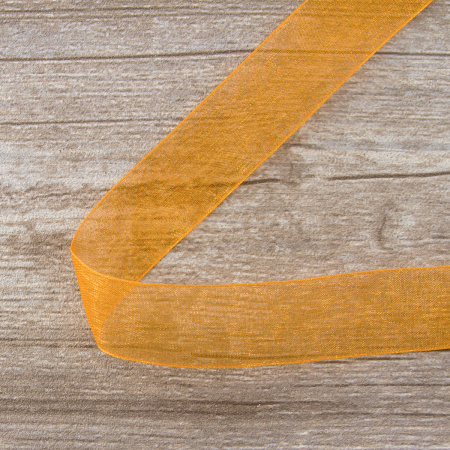 Лента органза SAFISA мини-рулон, 25 мм, 2,5 м, цвет 61, алый. Арт P00520-25мм-61          