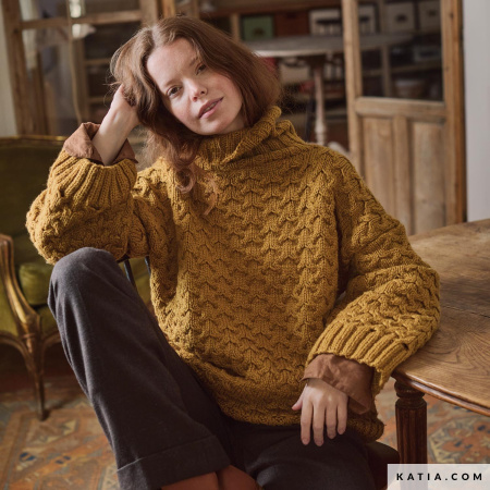 Журнал с моделями по пряже Katia  Woman-Man 100% WOOL TEXTURES 1. Арт 7924