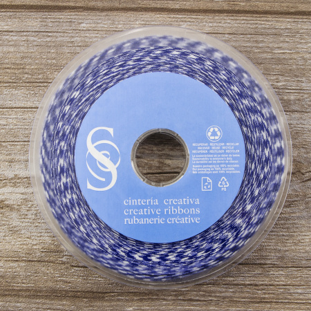 Косая бейка с рисунком SAFISA, арт.5400, 20 мм, 25 м, цвет 15. Арт 5400-20мм-15