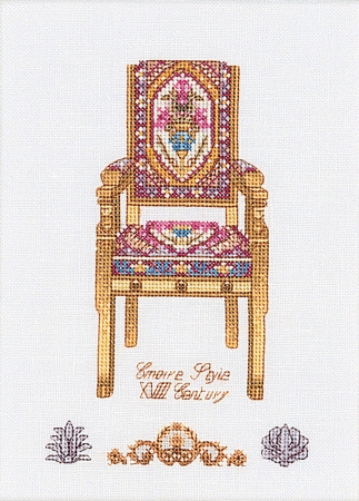 Набор для вышивания "Шесть стульев", канва лён 36 ct. Арт 3068                    