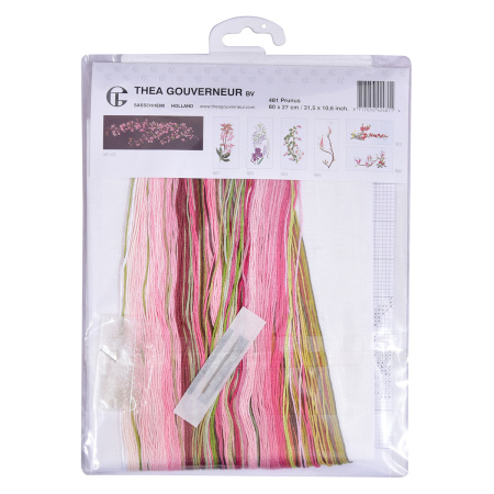 Набор для вышивания "Ветка сакуры", канва лён 36 ct. Арт 481                     