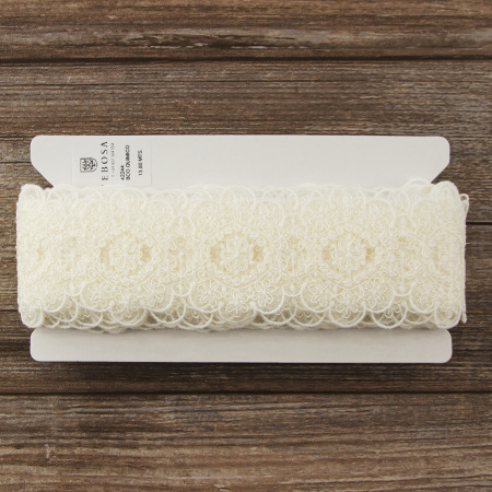 Кружево-вышивка на тюле, 50 мм. Арт 42244/00