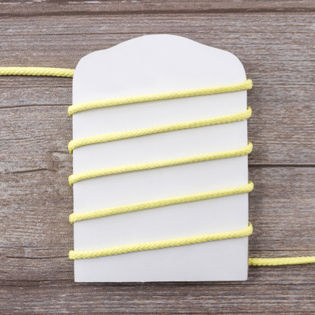 Шнур плетеный SPIRAL ( SAFISA), 4 мм, 25 м, цвет желтый светлый. Арт 25281-4-09