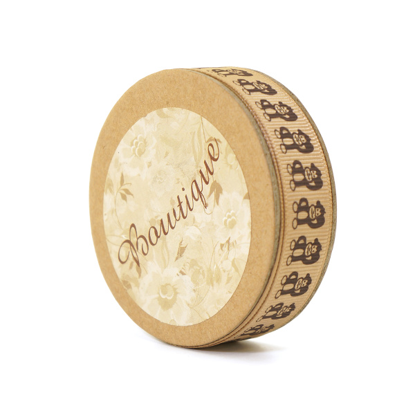 Лента репсовая на картонной катушке "Обезьянки". Арт VR15.378