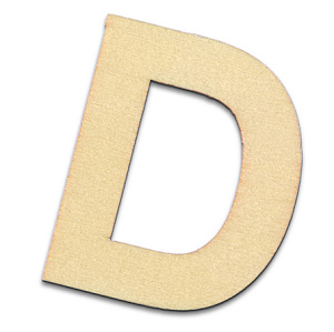 Деревянная заготовка "Буква" D. Арт 2490604