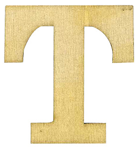 Деревянная заготовка "Буква" Т. Арт 1000010Т