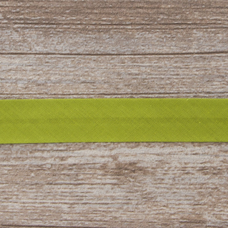 Косая бейка хлопок/полиэстер 20 мм, 25 м, цвет 119, хаки светлый. Арт 6120-20мм-119           