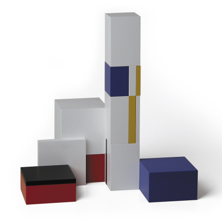 Конструктор дизайнерский NAEF CLASSIC "Modulon" 6+, золотое сечение, дерево, цветной, 16 деталей. Арт 9414