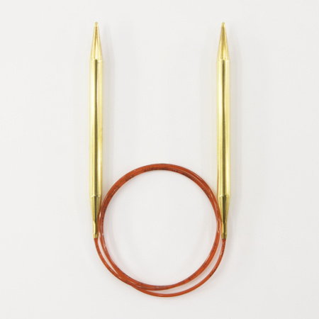 Спицы круговые позолоченные с удлиненным кончиком, №8, 80 см. Арт 755-7/8-80